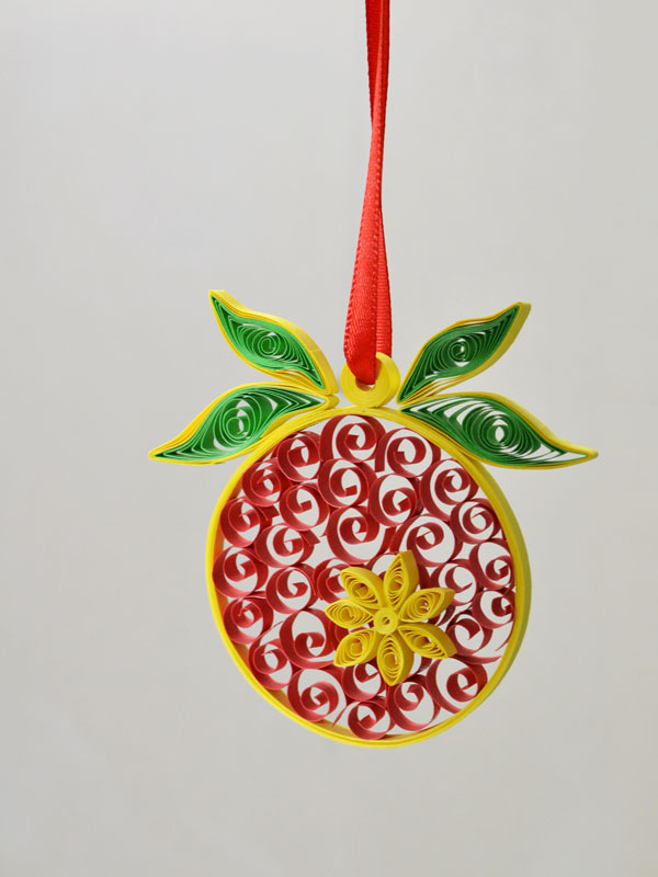  DIY  Christmas  Hanging Ornament with Quilling Paper  